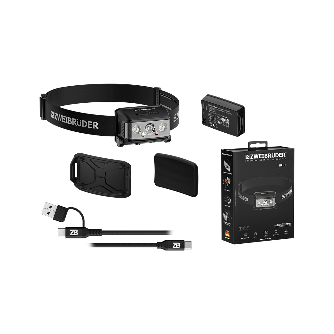Zweibrüder ZB3H LED Headlamp 600 lm