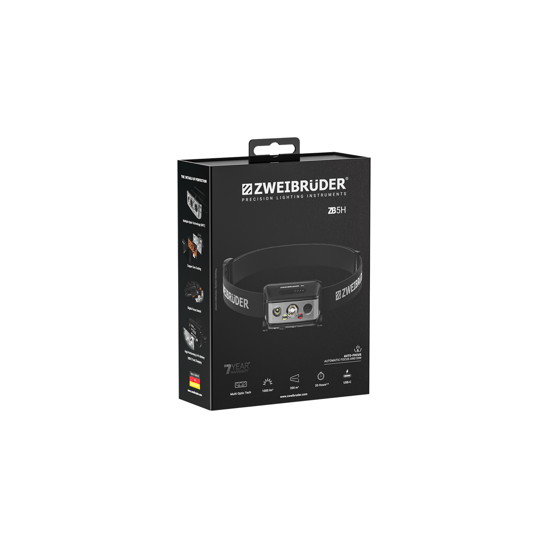 Zweibrüder ZB5H LED Headlamp 1000 lumens