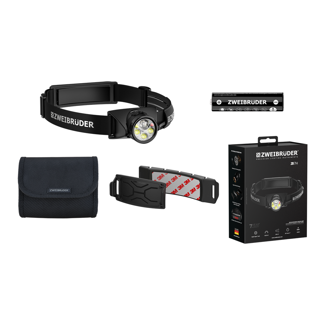 Zweibrüder ZB7H LED Headlamp 1200 lumens