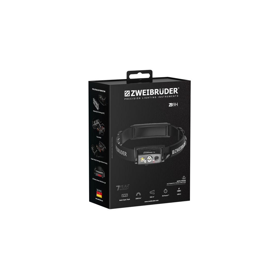 Zweibrüder ZB9H LED Headlamp 2000 lumens
